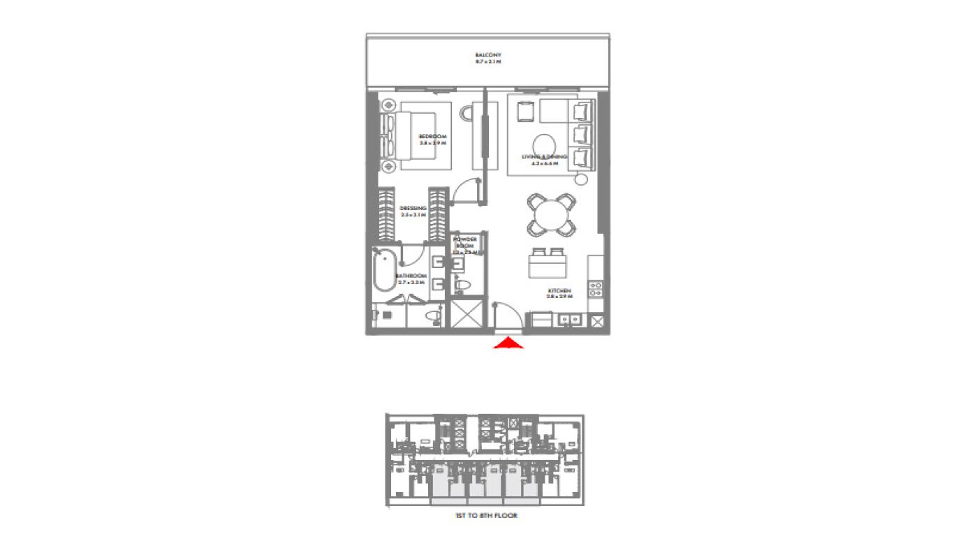 W Residences Palm Jumeirah-W-Residences-at-Dubai-Harbour-1-bed-plan.jpg